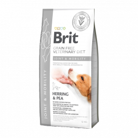 Пълноценна, суха храна за кучета Brit Veterinary Diets Join & Mobility за поддържане на здравето на ставите и подобряване на подвижността с Херинга и грах, БЕЗ ЗЪРНЕНИ КУЛТУРИ 